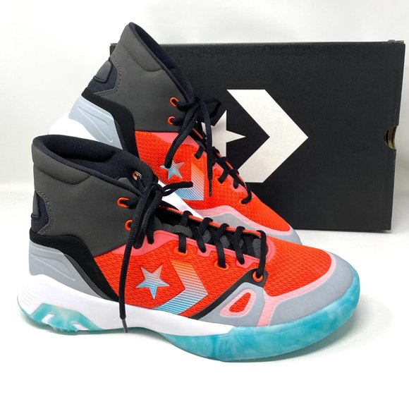 💖MEGA SALE💖Converse Men G4 Hi Storm Wind Bright Poppy Harbor Red Black   17076 - Picture 6 of 8